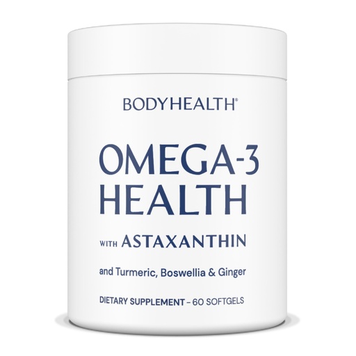 [BRSWGY3QAB4AI2Y6] BodyHealth Omega 3 Health, Fish Oil Supplement for Women and Men, Heart and Brain Health, Fish Oil Pills, Fatty Acid Supplements, Omega 3 Vitamins - 60 Soft Gels