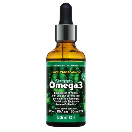 [BRSRMYYTA4BAGFD7] Green Nutritionals Vegan Omega3 50ml Oil - Vegan Vegetarian Kid Pet Friendly