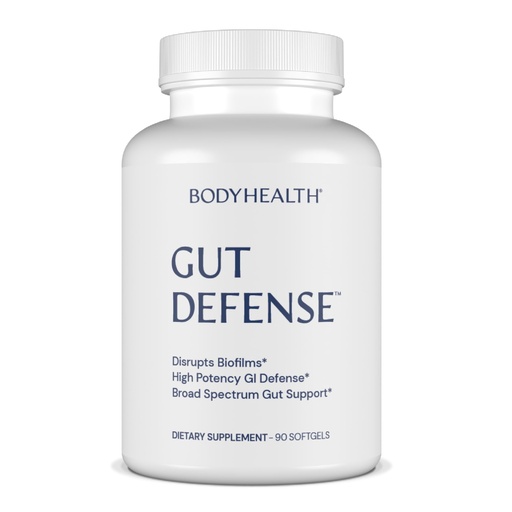 [BRSRABQFDEARMAL6] BodyHealth Gut Defense with PerfectAmino, Gut Health Support for Women and Men, GI Support Supplement - 90 Softgels