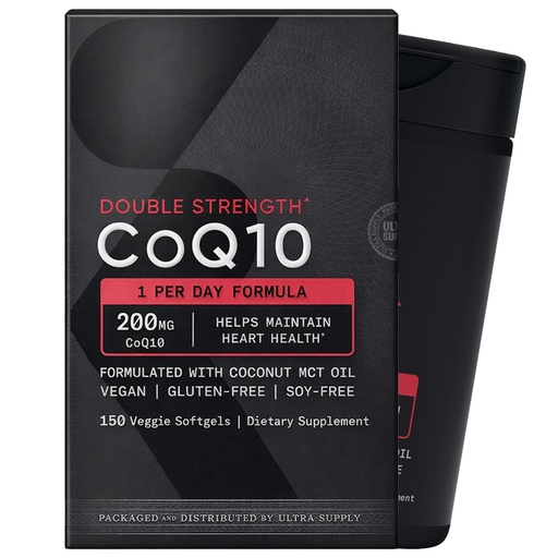 [BRSRGEATBYCB62Q4] Sports_Researchs CoQ10 200mg Softgels with MCT Oil, 150 Ct Value Pack