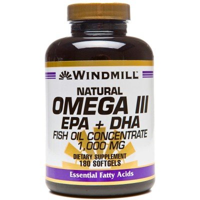 [BRSWIZL4OR7GYFDC] Windmill- Omega 3 EPA & DHA Fishoil, 1000mg, 180 Softgels
