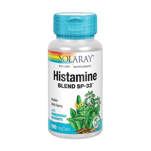 [BRSWIYTYCUOGKEDI] SOLARAY Histamine Blend SP-33 | Herbal Blend with Cell Salt Nutrients for Healthy Histamine Response Support | Non-GMO & Vegan | 100 VegCaps | 50 Servings