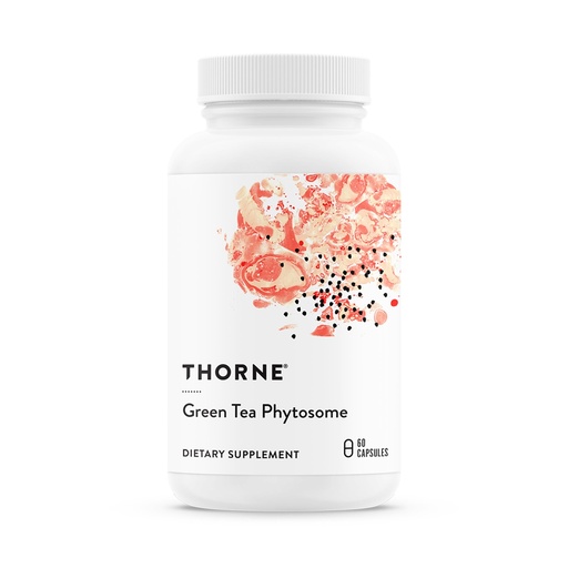[BRSWIY33CBYRQF3O] THORNE - Green Tea Phytosome - Provides Antioxidant Support, Liver Protection & Thermogenesis and Metabolic Benefits* - Caffeine-Free - Third-Party Certified - Gluten, Dairy & Soy-Free - 60 Capsules