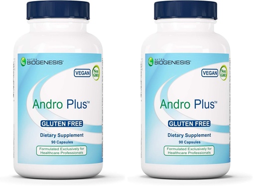 [BRSRGGQZBMGRUDI6] Nutra BioGenesis Andro Plus - Tribulus Terrestris Extract for Men, Maca Root Supplement for Men's Vitality with Muira Puama, Health and Wellness Support - 90 Vegetarian Capsules (Pack of 2)