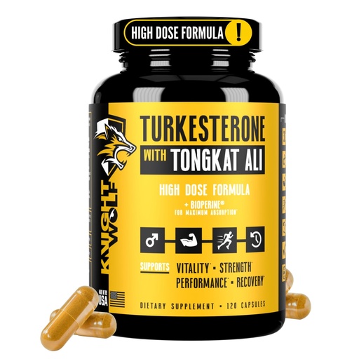 [BRSREZL4CEJRQ3Q3] Turkesterone 17,500mg [Max Potency] + BioPerine® for High Absorption Supplement with Tongkat Ali - Increase Lean Muscle Growth & Recovery, Drive & Stamina - USA Made & Non GMO - 120 V Capsules