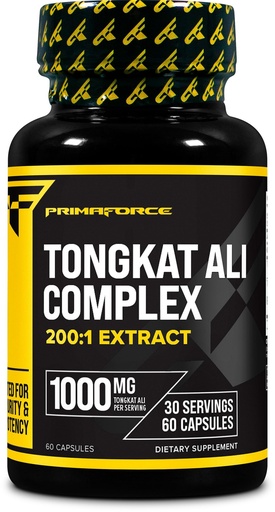 [BRSREZ36OIAWO2TD] Primaforce Tongkat Ali (1000 MG) 60 Capsules - 200:1 Extract Complex, 30 Servings