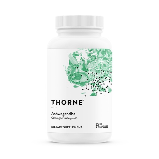 [BRSREFAYCMBBY3TX] THORNE - Ashwagandha - Highly Concentrated Shoden - Calming Stress Support for Women & Men - Supports Daytime Energy, Mental Clarity & Optimal Immune Function* - Third-Party Certified - 30 Capsules