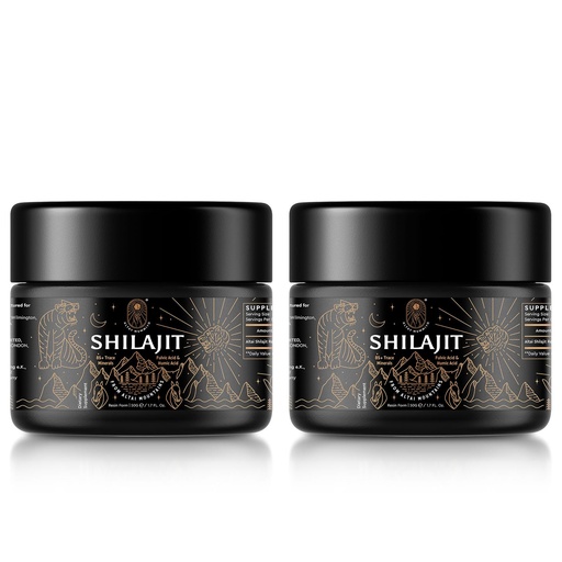 [BRSRMFQ3CMCAKCL5] ALTAY MUMMIYO Shilajit Resin with Fulvic Acid & Trace Minerals, Original Siberian Pure Shilajit with 85+ Humic Acid Supplement, Support Metabolism & Immune System - 100 Serving / 50g (2 Pack), Gel