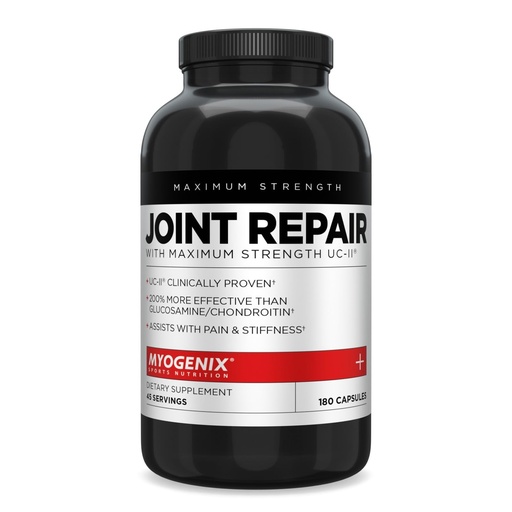 [BRSWIY3YBYDACF3I] Myogenix Joint and Tissue Supplement – Glucosamine & Chondroitin with UC-II® and MSM, Joint Support Vitamins for Men, Bone and Joint Health Supplement (180 Capsules)