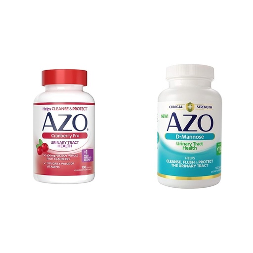 [BRSROGQDC4ORSAL3] AZO Cranberry Pro Urinary Tract Health Supplement 600mg PACRAN, 1 Serving = More Than 1 Glass of Cranberry Juice 100 CT + D Mannose Urinary Tract Health, Cleanse, Flush & Protect The Urinary Tract 120