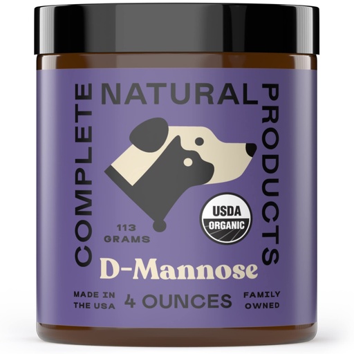 [BRSROYYZDEDRSAYY] CNP Organic D'Mannose Powder for Pets 4oz - Powder D Mannose Support for Dogs Cats, Pure D-mannose Blend, Easy Mix Urinary Wellness Aid, Non GMO Made USA Animal Supplement Health Care Use Formula