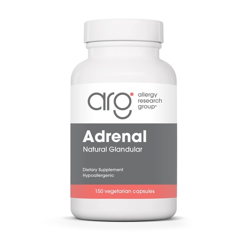 [BRSWI2Y5A4NAAYDE] Allergy Research Group ARG Adrenal Cortex - Supports Healthy Stress Response & Metabolism - Delivers 150 mg Freeze-Dried Bovine Adrenal Cortex Tissue - 100 Servings - 150 Capsules