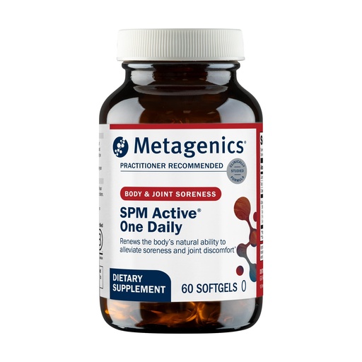 [BRSRAAL3C4OQM3DO] Metagenics SPM Active One Daily Supplement - Next Generation Omega Fish Oil with Pro Resolving Mediators for Joint Soreness & Soothing Relief* - Sustainably Sourced - Gluten-Free - 60 Softgels