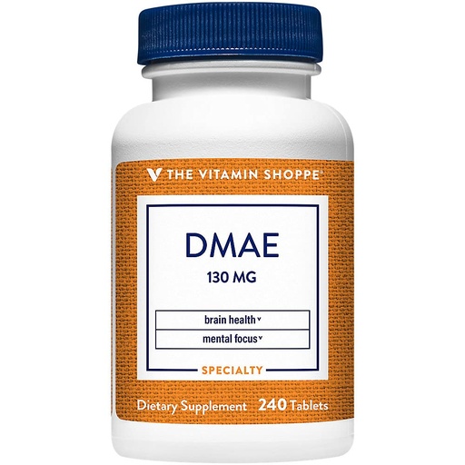 [BRSWKFQFOEHB23TO] The Vitamin Shoppe DMAE 130MG (DIMETHYLAMINOETHANOL), Supports Brain, Focus, (240 Tablets)