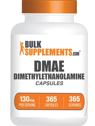[BRSRMAALBUMAMHIU] BulkSupplements.com DMAE Bitartrate Capsules - Dimethylaminoethanol Bitartrate, DMAE Supplement - Gluten Free, 1 DMAE Capsule per Serving, 365 Capsules (Pack of 1)