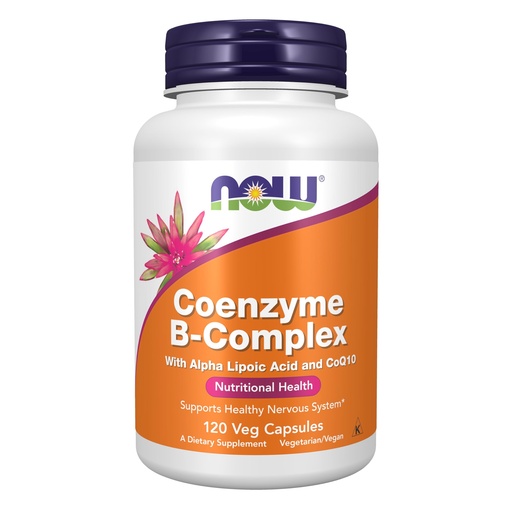 [BRSREY3QO5YWMEI2] Now Supplements, Co-Enzyme B Complex with Alpha Lipoic Acid and CoQ10, Nutritional Health, 120 Veg Capsules