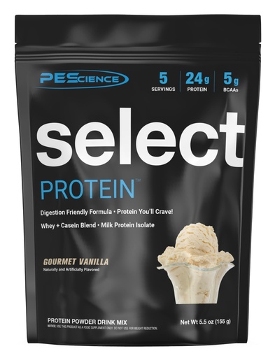 [BRSWGFQ7CENAYDQ2] PEScience Select Protein Powder, Whey and Casein Blend, Lean Protein Powder for Women and Men, Low Calorie, Low Carb, Keto Friendly, Gluten Free, Gourmet Vanilla - 5 Servings