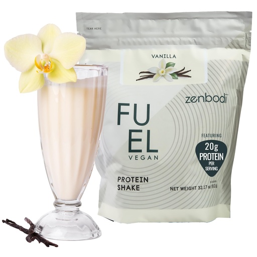 [BRSRAAY7AR5QIEQZ] Fuel Vegan Protein Powder Vanilla - 21g of Protein Each Serving, Delicious Plant-Based Blend for Muscle Growth, Crafted from Pea, with Vegan D3, No Artificial Flavors, Gluten-Free