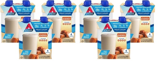 [BRSRGGQNBMCBEYIZ] Atkins Atkins Energy Shake Creamy Caramel, (Pack of 24)