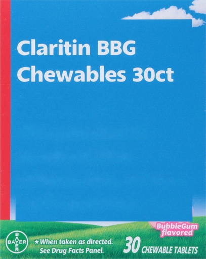 [BRSRAH37OUAQI3A7] Claritin, Childrens Chewables Tablets Bubblegum, 30 Count