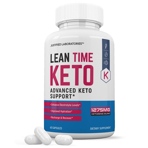 [BRSROBD4CQAQYAL6] Lean Time Keto Pills 1275MG New & Improved Formula Contains Apple Cider Vinegar Extra Virgin Olive Oil Powder Green Tea Leaf 60 Capsules