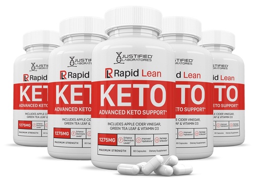 [BRSRAZT4CV5RA23P] (5 Pack) Rapid Lean Keto ACV Pills 1275MG Keto Support Blend Capsule Alternative to Keto ACV Gummies Formulated with Apple Cider Vinegar Extra Virgin Olive Oil Powder Green Tea Leaf 300 Capsules