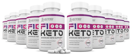 [BRSROBAYCIMWO3DG] (10 Pack) F1 Keto Pills 1275MG New & Improved Formula Contains Apple Cider Vinegar Extra Virgin Olive Oil Powder Green Tea Leaf 600 Capsules