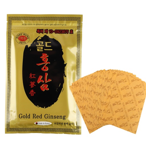 [BRSRGHTYCJYGEHI2] Korean Red Ginseng Warming Patches, 120 Count – Gentle Herbal Comfort for Tired Legs, Back & Shoulders, Thin Discreet Wellness Patch
