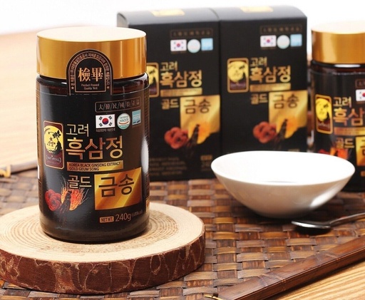 [BRSROHQDDMIAYYDX] 1 Pack - Black Ginseng 6 Years Old with Cordyceps and Reishi Extract - Cao Hac Sam Ket Hop Linh Chi va Dong Trung Ha Thao - 240g per Bottle - Made in Korea