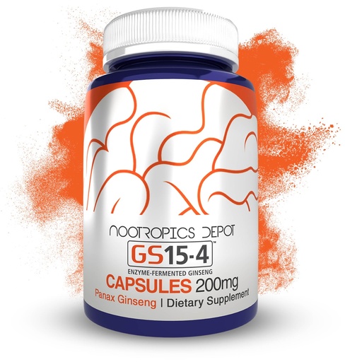 [BRSWGZL4BMAQ4ET2] Nootropics Depot GS15-4 Panax Ginseng Extract Capsules | 200mg | 60 Count | Ayurvedic Herb | Natural Adaptogen | Supports Healthy Stress Levels