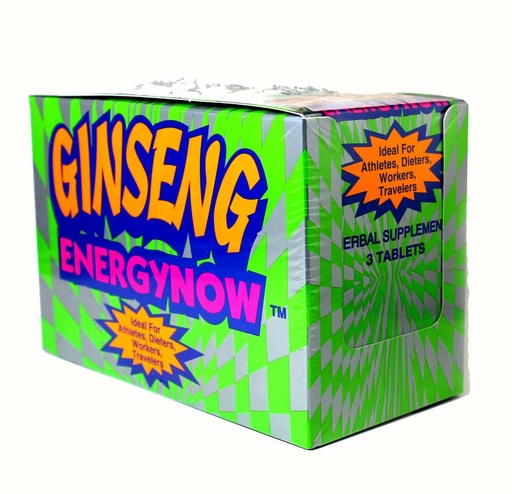 [BRSWGAQHBEBWEDLB] Energy Now GINSENG ENERGY NOW for Athletes, Dieters, Workers & Travelers