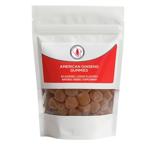 [BRSWGGD5AQCBOF3D] Dairyland American Ginseng Gummies – 1000mg per Serving – Lemon Flavor, Caffeine-Free Energy & Focus Support Wisconsin Ginseng Gummy – 60 pcs
