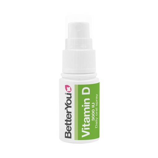 [BRSWIEY6BUEAMDIZ] BetterYou D3000 Vitamin D Oral Spray - Convenient Alternative for Tablets - Promotes Strong Bones, Teeth and Immune System - Aids in Calcium Absorption - Natural Peppermint Flavor - 0.5 oz