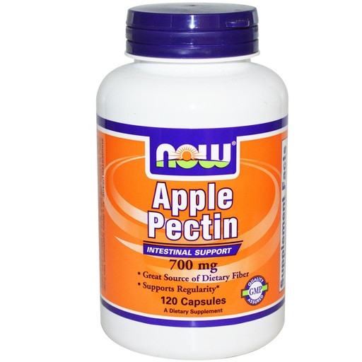 [BRSWIZTYCYDWKGDK] Now Foods Apple Pectin 700 mg - 120 Caps 3 Pack