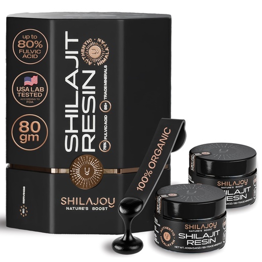 [BRSRAAA5ABYWK2Q7] Shilajit Resin for Men & Women - Pure Himalayan Gold Grade High Potency with >75% Fulvic Acid and 85+ Trace Minerals, U.S. Lab Tested, Energy Boost & Immune Support (80gm - 160 Servings)