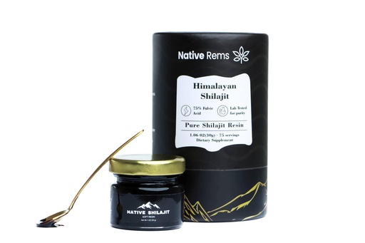 [BRSRAHYDAV5RYCTA] Native Rems Himalayan Shilajit Resin – Pure & Lab-Tested with High Fulvic Acid and Essential Minerals – Organic, Vegan, Non-GMO, Natural Energy & Wellness Support
