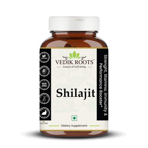 [BRSRE2YZCIOQADI7] Shilajit Capsules for Men & Women | Pure & Natural Himalayan Shilajit | 60 Capsules