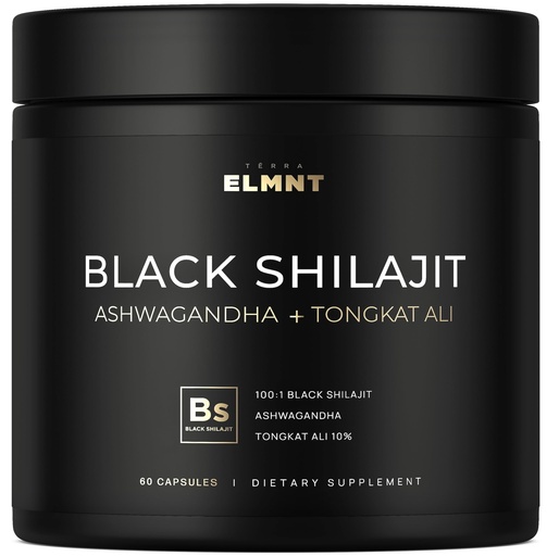 [BRSRE2Q2A4HWGYI2] 100x Strength Black Shilajit for Men w. 10% Tongkat Ali & Ashwagandha - Highest Potency Shilajit Capsules 60% Fulvic Acid Pure Himalayan Shilajit Resin - Natural Test Booster Male Enhancing Supplement