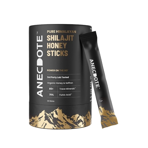 [BRSREGQDOYNBM3YZ] Anecdote Pure Himalayan Shilajit Honey Sticks With Organic Honey & Saffron