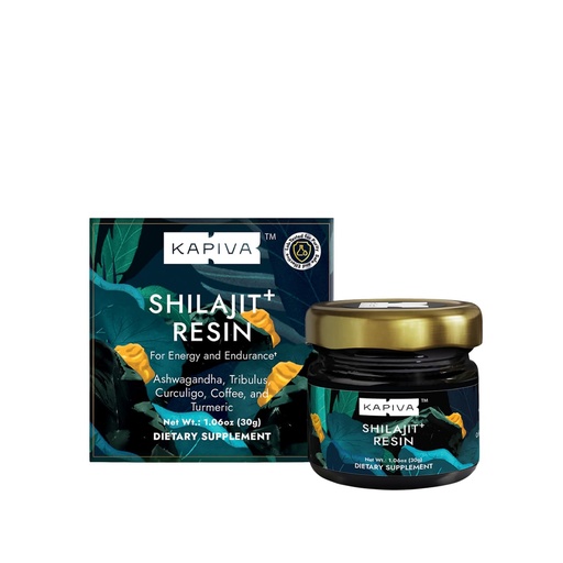 [BRSRAA3RC4MWCYDL] Kapiva Organic Himalayan Shilajit Resin Plus-500mg | Ultra Pure, Golden Grade, 80+ Trace Mineral, Fulvic Acid, Lab Tested | Ashwagandha & Turmeric for Extra Energy | Focus & Immunity | For Men & Women
