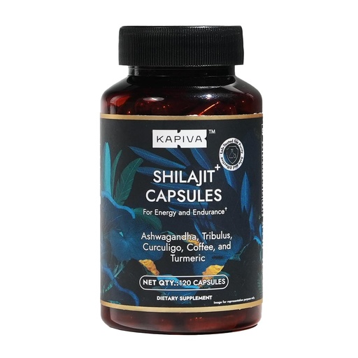 [BRSRAAYKBF6WYGQV] Organic Himalayan Shilajit Resin Extract with Ashwagandha & Turmeric-400mg Max Potency, Lab Tested Pure Shilajit for Men & Women, 85+ Trace Minerals, Immune Support, Energy, 2 Month Supply-120 Capsule