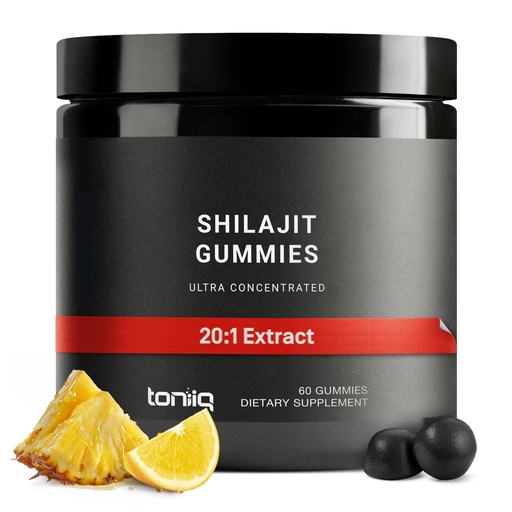 [BRSRE232B56AKFLK] Shilajit Gummies – 20:1 Concentrate – 50% Fulvic Acid, Himalayan Sourced – Ashwagandha + Turmeric – Sugar-Free – Lab Tested