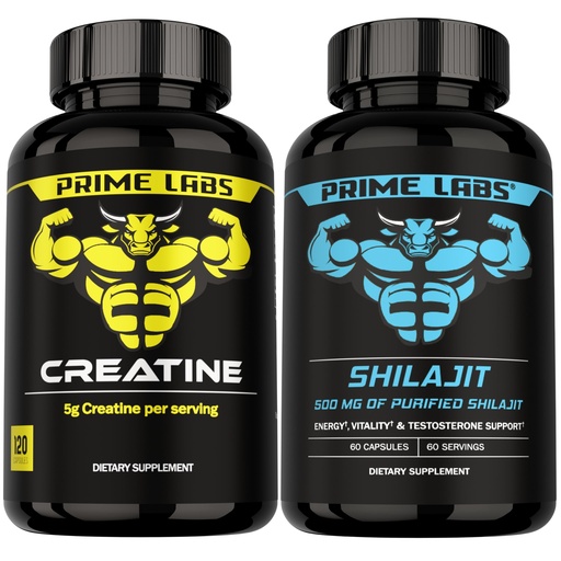 [BRSRGBD4OAIQ4CL3] Prime Labs - Creatine Monohydrate + Shilajit Capsules
