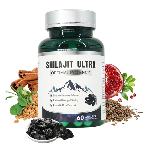 [BRSRGYAOBB5RE3I3] Shilajit for Men Women, Shilajit with Naturally Fulvic Acid & L-Arginine, Himalayan Shilajits for Extra Power, Stamina & Immune Support, Non-GMO, 60 Capsules, 1,300mg Per Serving