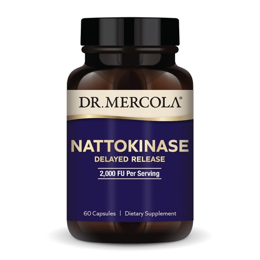 [BRSRAAT4B4IBEETU] Dr. Mercola Nattokinase Delayed Release, 2,000 FU Per Serving, Dietary Supplement, Delayed Release, Proteolytic Enzyme, Non-GMO - 60 Servings (60 Tablets)