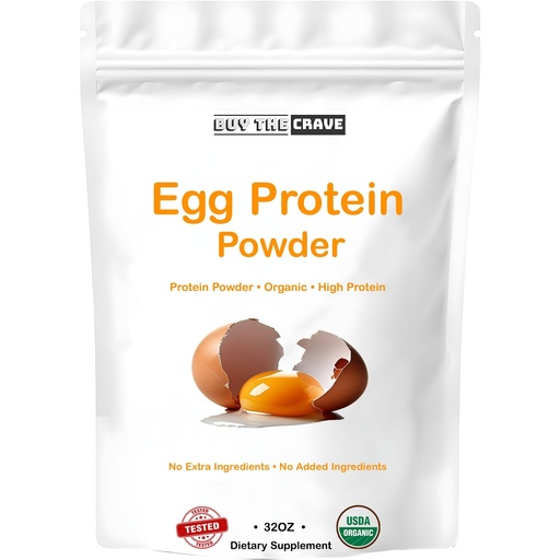 [BRSRE237C4NGE335] Egg Protein Powder, Egg White Powder, Soybean Powder Lactose Free Protein Powder - Unflavored & Dairy Free (32 OZ)