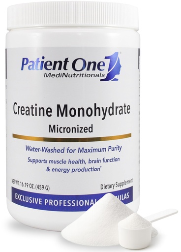 [BRSRGGILPJ6AACAZ] Patient One Creatine Monohydrate Micronized Powder 5 g | Supplement to Support Muscle Health and Cognitive Function* | Unflavored | 90 Servings | 16.19 oz