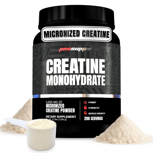 [BRSREZQEAF6R6ELZ] ProSupps Creatine Monohydrate Powder for Men & Women, Unflavored - 5000,mg of Micronized Creatine - Gym Workout Supplement for Muscle Gain & Recovery - Sugar-Free, Soy & Gluten-Free - 200 Servings