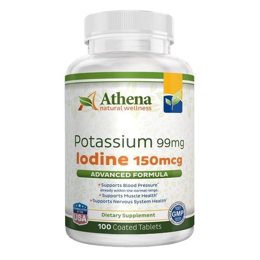 [BRSWGGIOOR5RQ3T7] Potassium 99mg with Iodine 150mcg Supplement