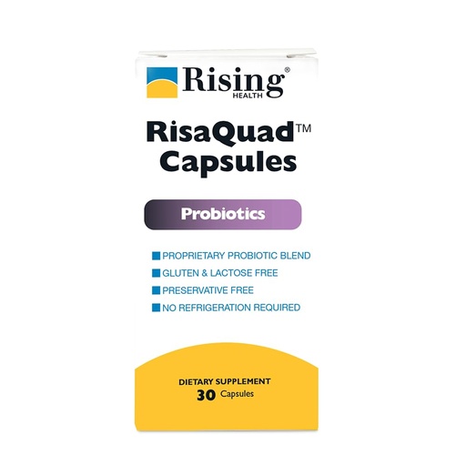 [BRSWIY34CMPAIALU] Rising Health - Risaquad 230mg - Probiotic Dietary Supplement Capsules - 30 count